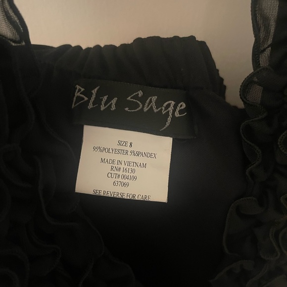 Blu sage black party dress, size 8 - Picture 2 of 4
